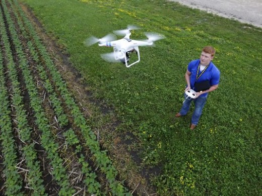 Best place to fly a drone is a field or a beach