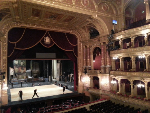 The stage of the Magyar Állami Operaház