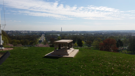 The view from Arlington House, the one that belonged to Robert E. Lee