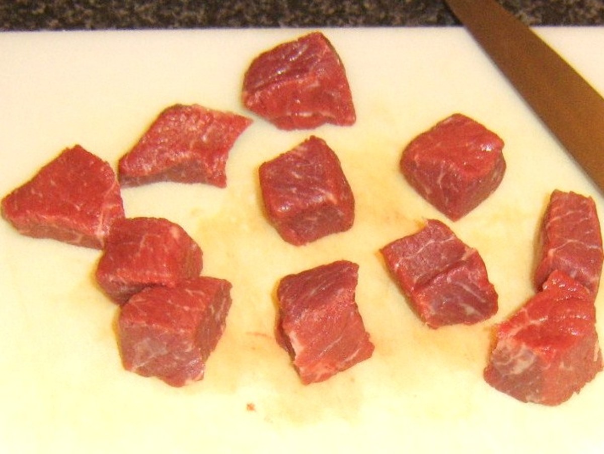Chopped braising steak