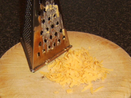 Grated Red Leicester cheese