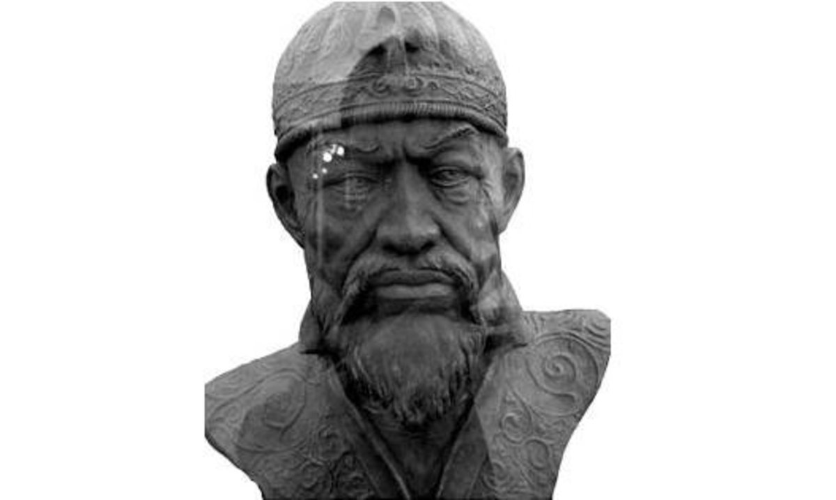 A reconstruction of Tamerlane's face.