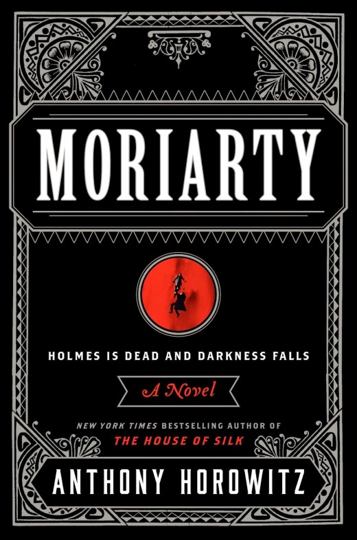 Jacket for hardcover edition of _Moriarty_ by Anthony Horowitz, published by Harper (2014)