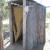 An outhouse - form of public toilet. The skull indicates that this one is for animals only.