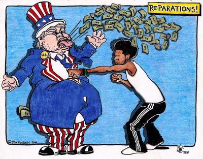 Calculated MINIMUM reparation due to slave descendants: $1.5 million to each Black citizen of the USA. 