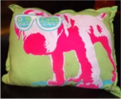 Recycled t-shirt pillow