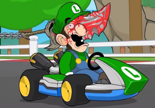 What would happen if Kratos ever crossed-over with Mario Kart? Mayhem, most likely.