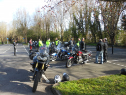Triumph Riders Motorcycling to the Bushe Cafe UK