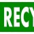 Recycle Word Art Bumper Sticker