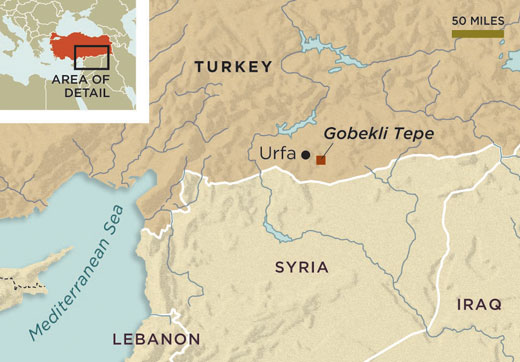 Location of Gobekli Tepe