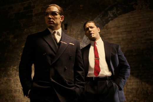 Tom Hardy as Ronnie and Reggie