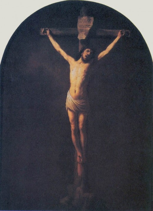 CHRIST ON THE CROSS by Rembrandt