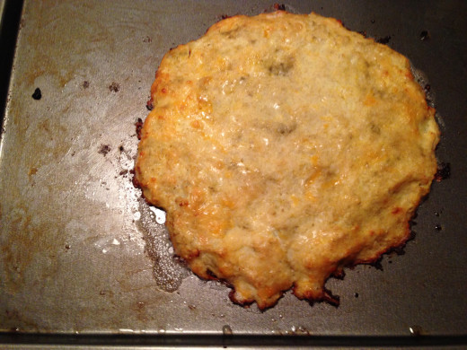 The crust before toppings