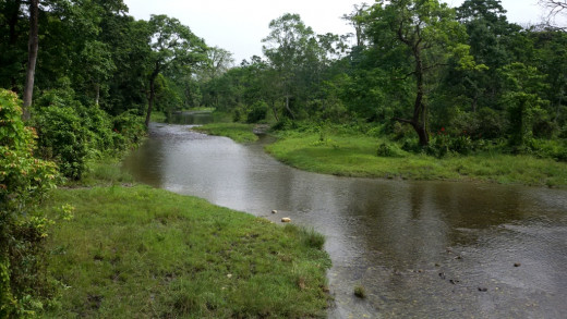 The beautiful river Hollong 
