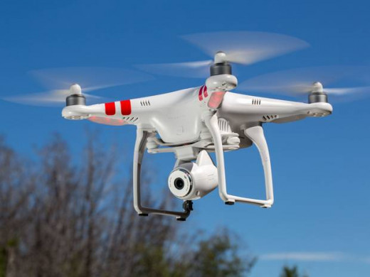 The popular quadcopter or four-propeller configuration