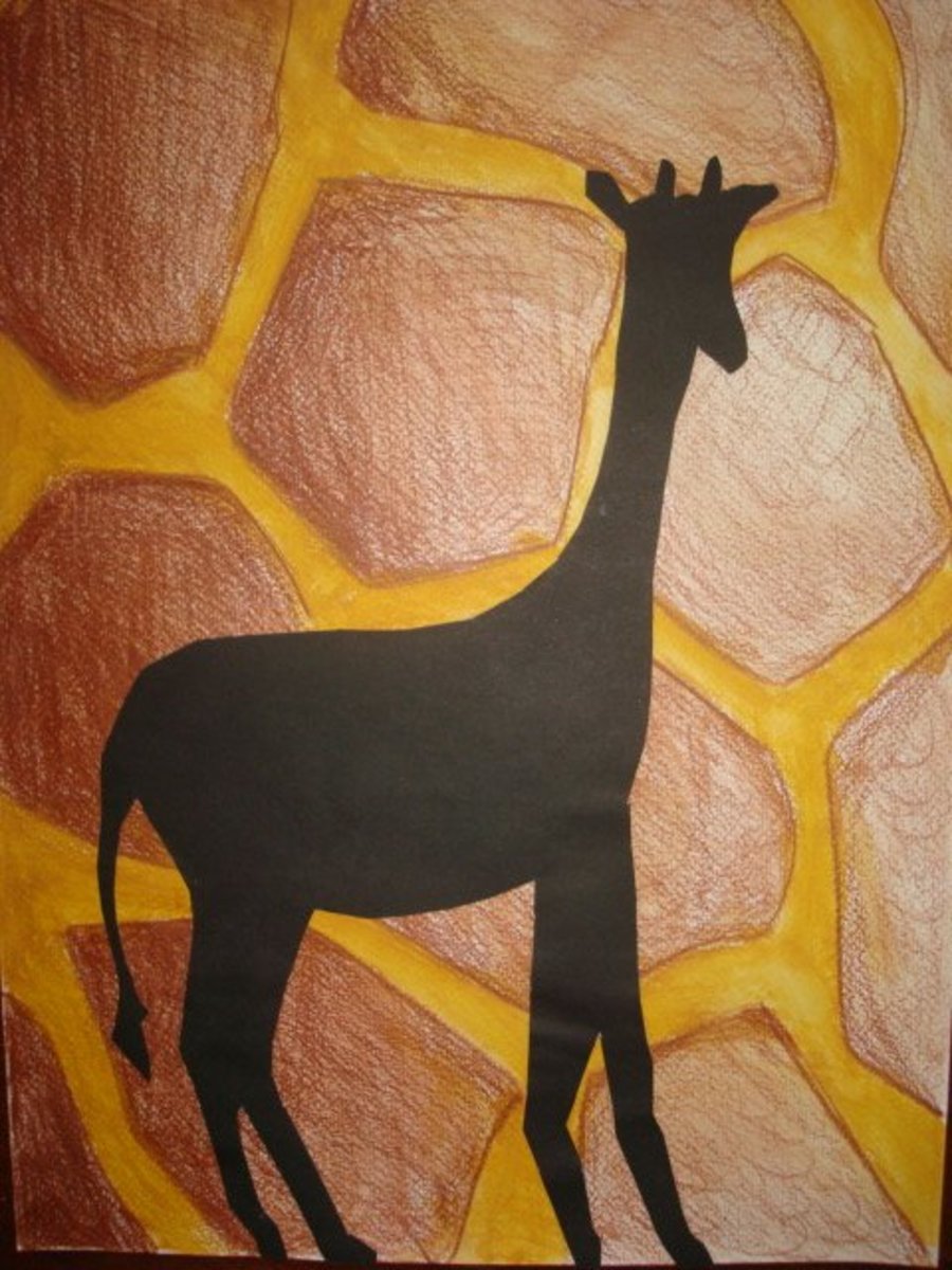Art Lessons For Kids — Animal Silhouettes and Patterns