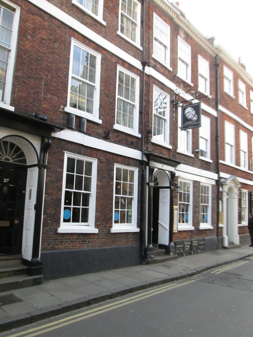 This is the birthplace of Guido Foulkes on High Petergate, overlooked by the cathedral's majestic west front - now the Guy Fawkes Hotel.