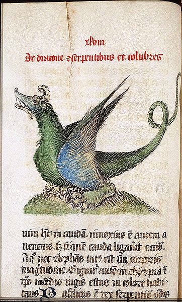 Dragon in the Liber Floridus of Lambert of St Omer anno 1460