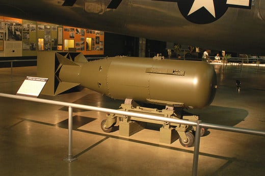 A casing exactly like that for the "Little Boy" nuclear bomb dropped on Hiroshima.