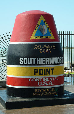 Southernmost point marker Key West