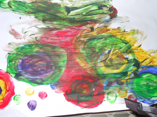 Living your life is perhaps an artform like this picture, painted by an eight year old who has chosen to live his life beyond his physical limitations.