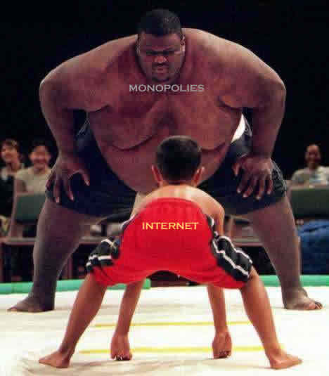 How the internet is slaying the Goliaths.