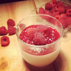 Panna Cotta with Berry Pomegranate Coulis (Simple Recipe)