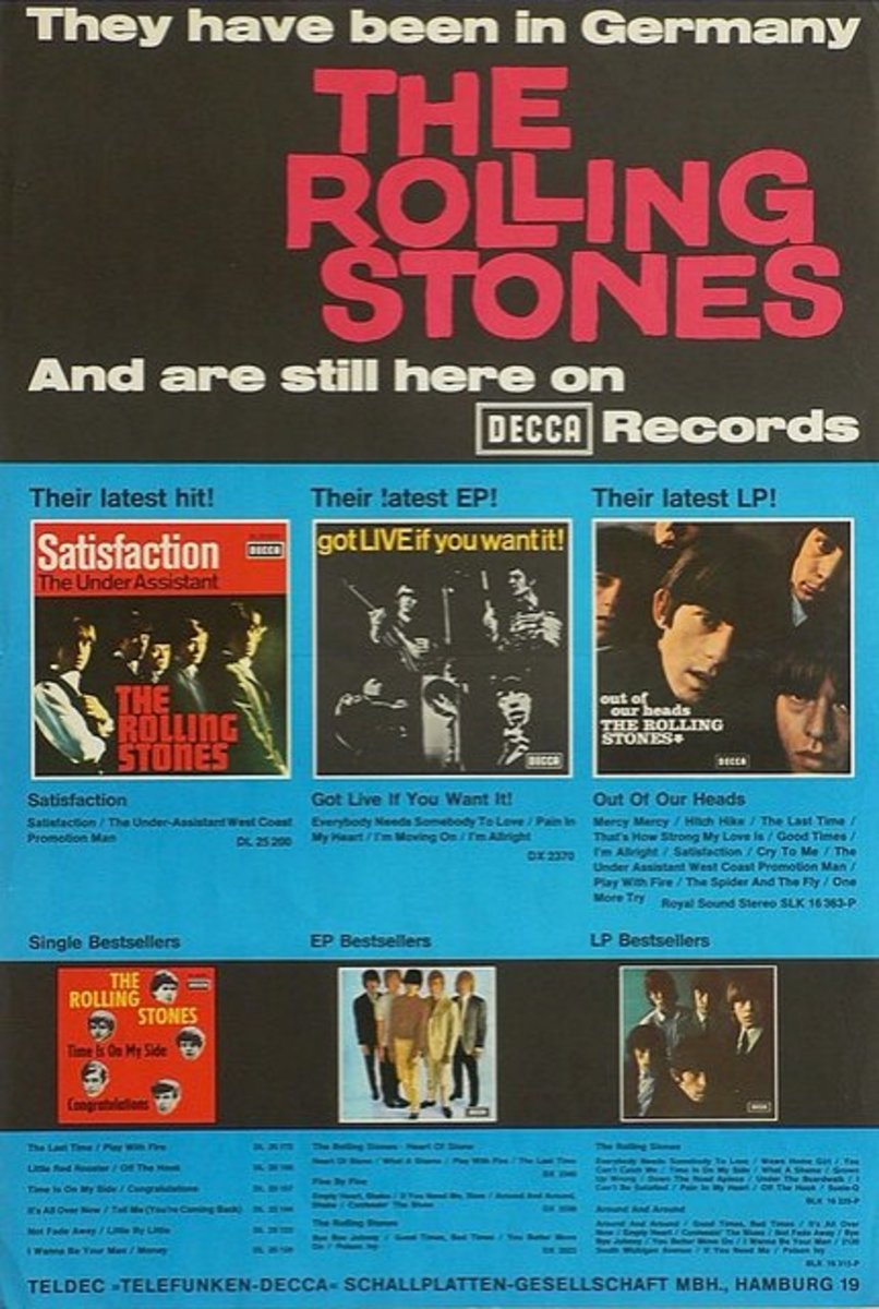 The Rolling Stones Maazada Tantm Posteri Decca Records
