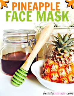 Homemade pineapple face mask