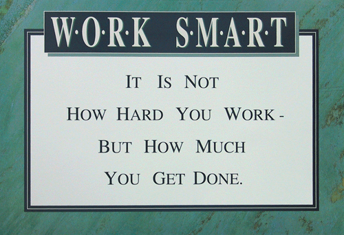 What is working smart?