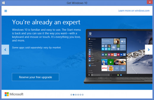 Reserve Windows 10 - Second Screen