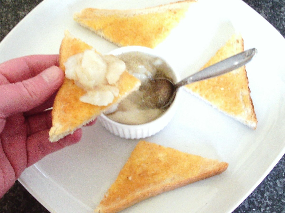 Jellied cod is eaten spooned on to hot toast