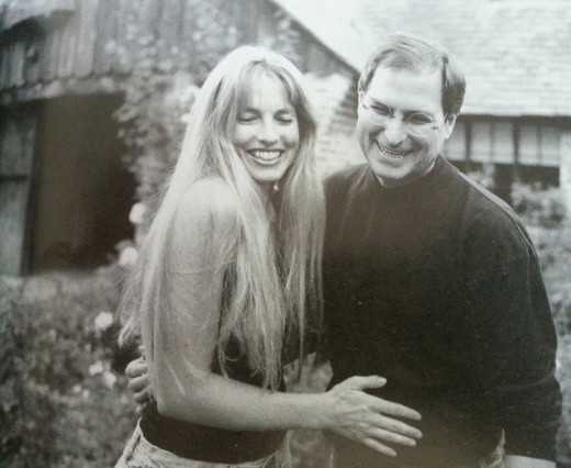 Jobs with wife Laurene Powell in 1997. A bachelor till age 36, though with a daughter from a previous relationship, he enjoyed twenty years of stability and three children in his marriage.