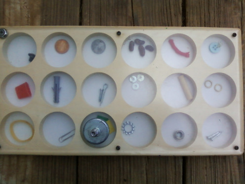 Children's magnet discovery board.