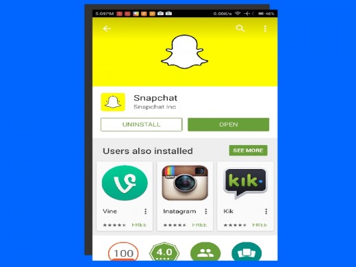 Install Snapchat from PlayStore or Apple App Store