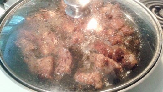 Cover the chicken to ensure it cooks thoroughly.