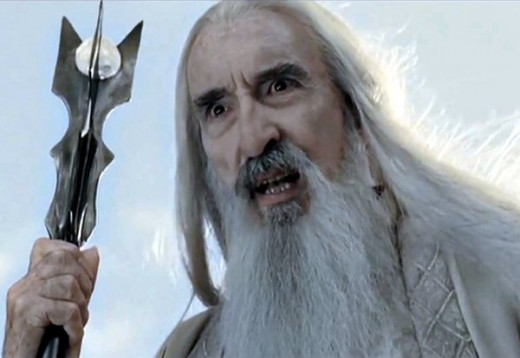 Christopher Lee as Saruman (aka The White Wizard)