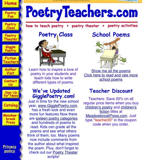 Who are some popular authors of poetry for kids?