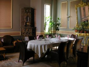 The dining room at the Boarding House