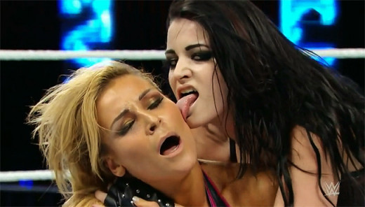 She's stealing the lick of death from Catrina! Instant feud!