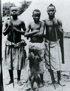 Ota (middle) in the Congo