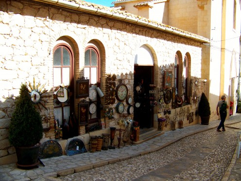 The Gift shop next to the church