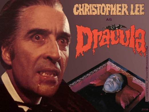 Count Dracula portrayed by Christoper Lee