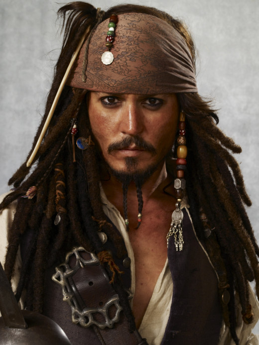 Captain Jack Sparrow portrayed by Johnny Depp