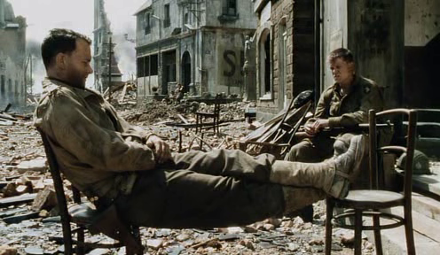 A scene from the movie 'Saving Private Ryan'