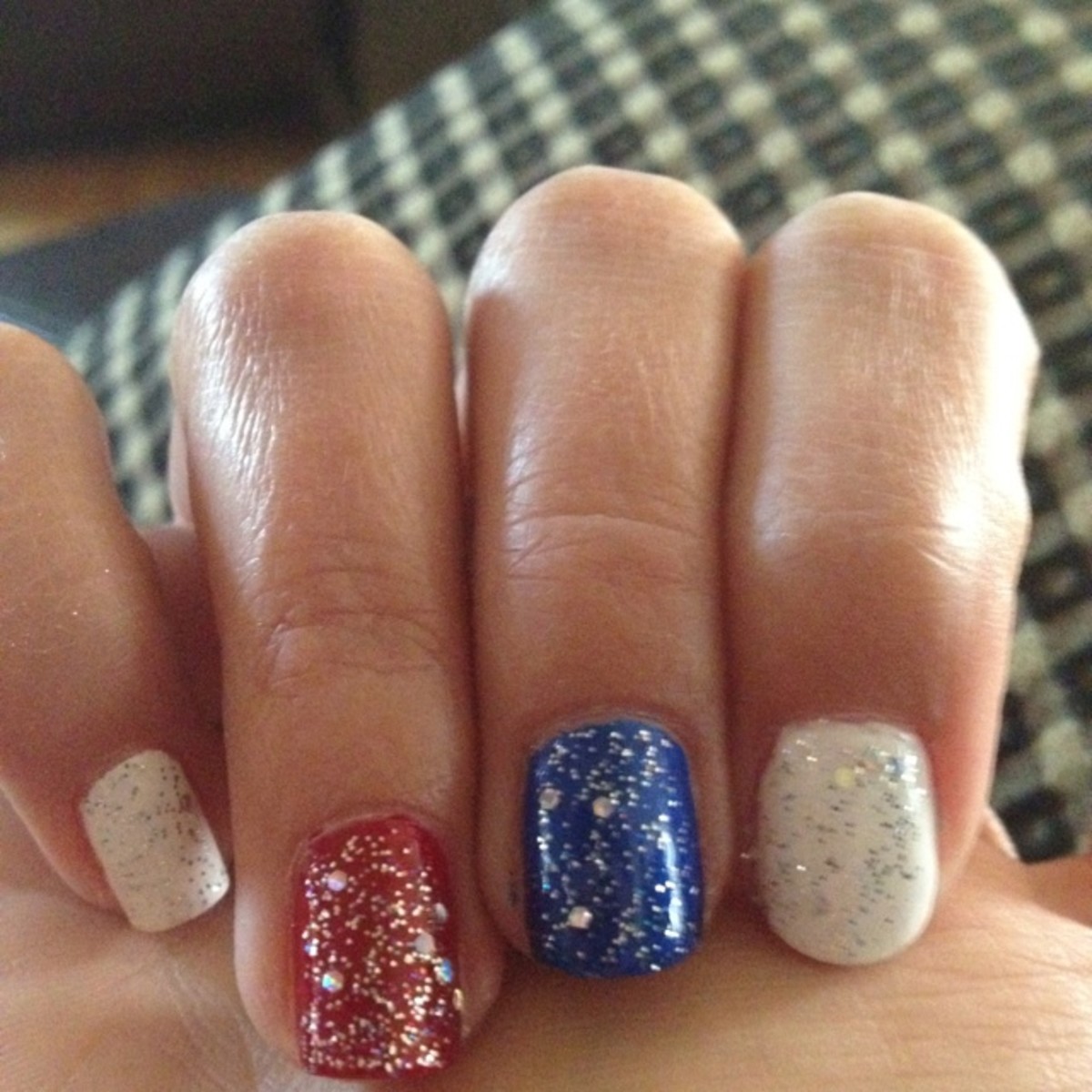 Fourth Of July Nails Dip / 20+ Glitter 4th of July Nail Art Ideas