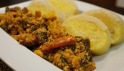 How to Make a Spicy Egusi Soup and Eba