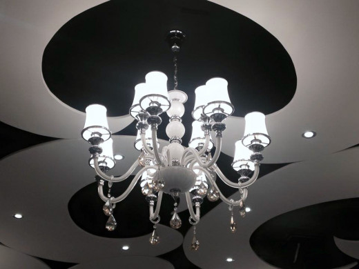 I was frustrated, so I cleaned the chandelier!
