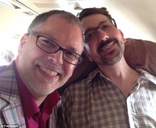 Jim Obergefell (left) and John Arthur (right) on the Day of their Wedding.