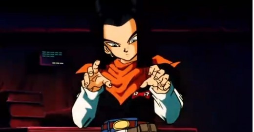 Android 17 and his Pete Wentz look